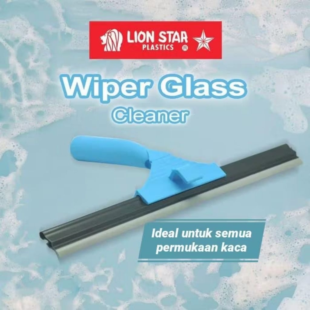 LIONSTAR Wiper/Wefer Glass Cleaner 28cm Wiper Pembersih Kaca Cling Kaca Mobil Kaca Ruangan Multifung