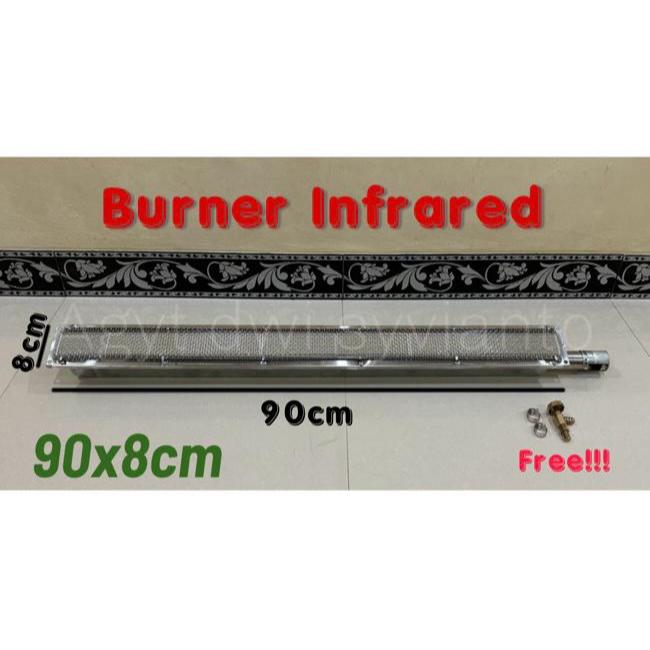 Burner Infrared Kompor Stove keramik Ceramic Infrared Gas LPG Burner 90x8 cm