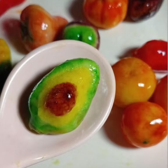 

kue lukchup buah-buahan lucu