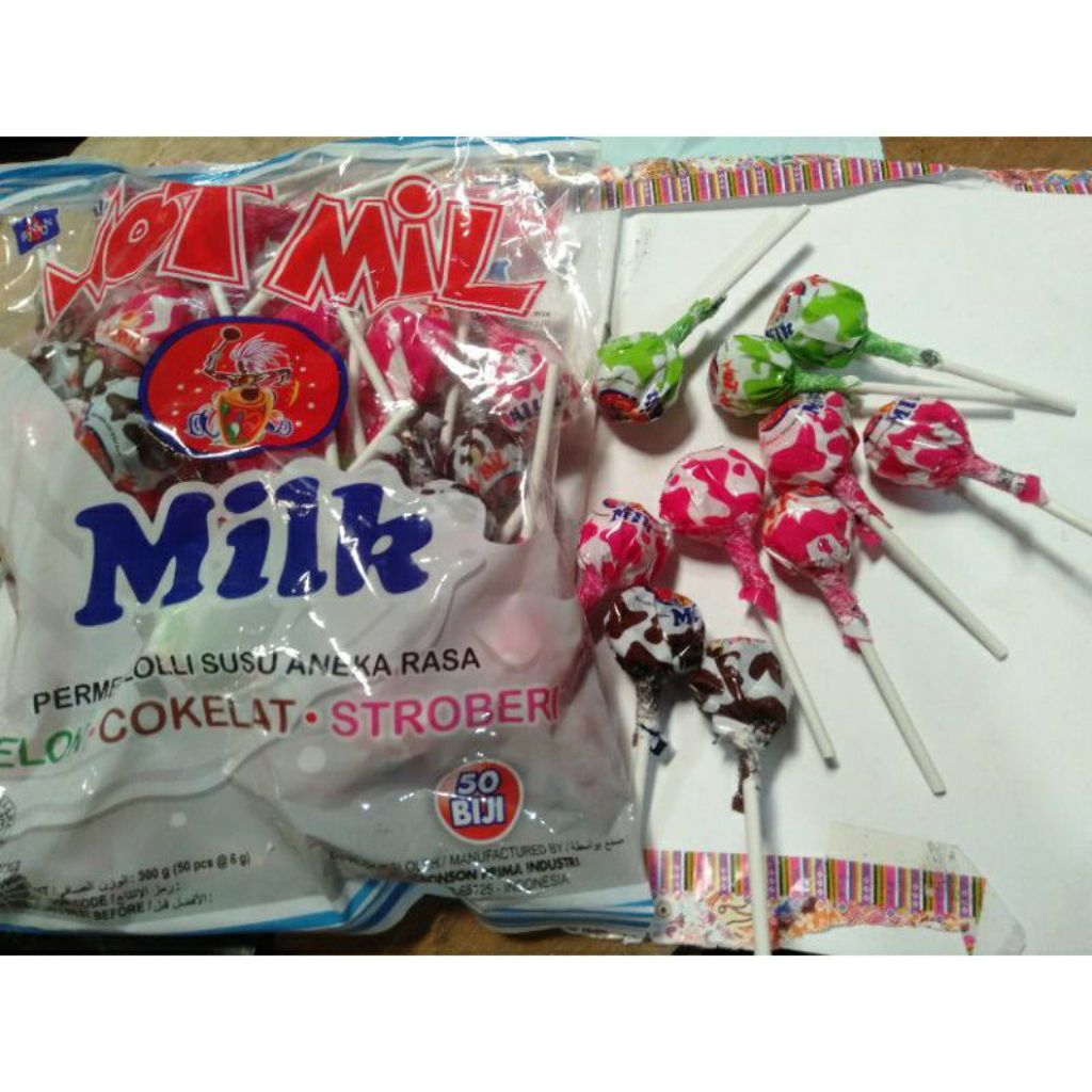 

Hotmil Permen Susu Aneka Rasa Isi 50pcs/Bungkus