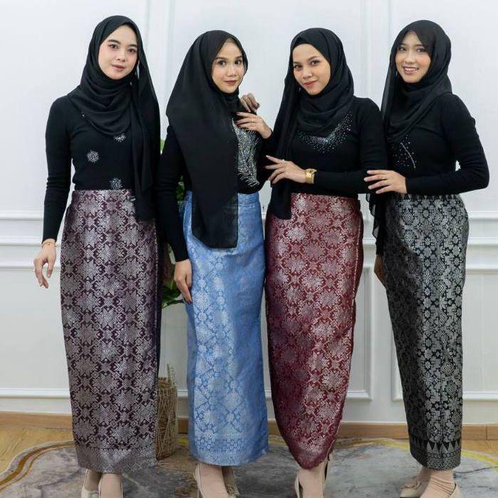 Rok Songket Instan - Rok Wisuda - Rok Batik - Rok Kebaya - Rok Songket Pendek