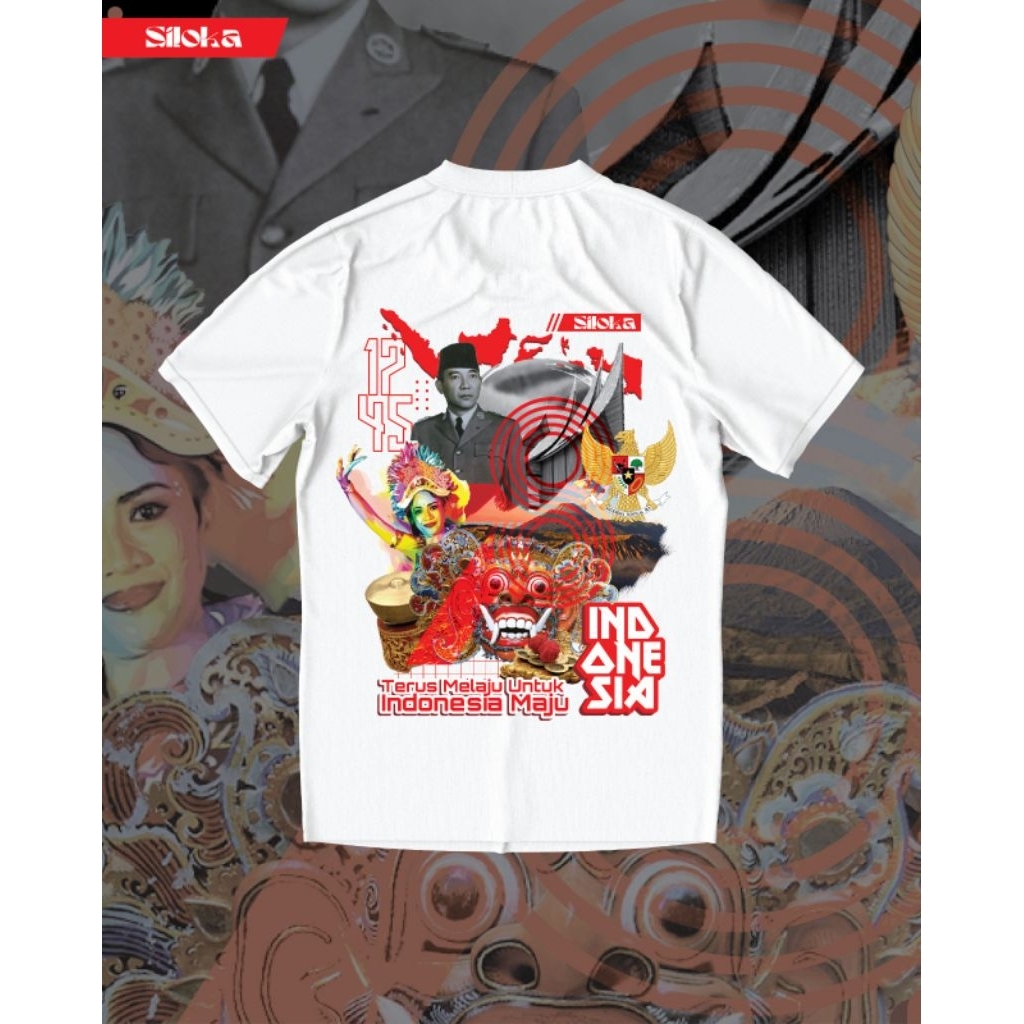 Kaos Tema Indonesia boleh pesan sesuai desain