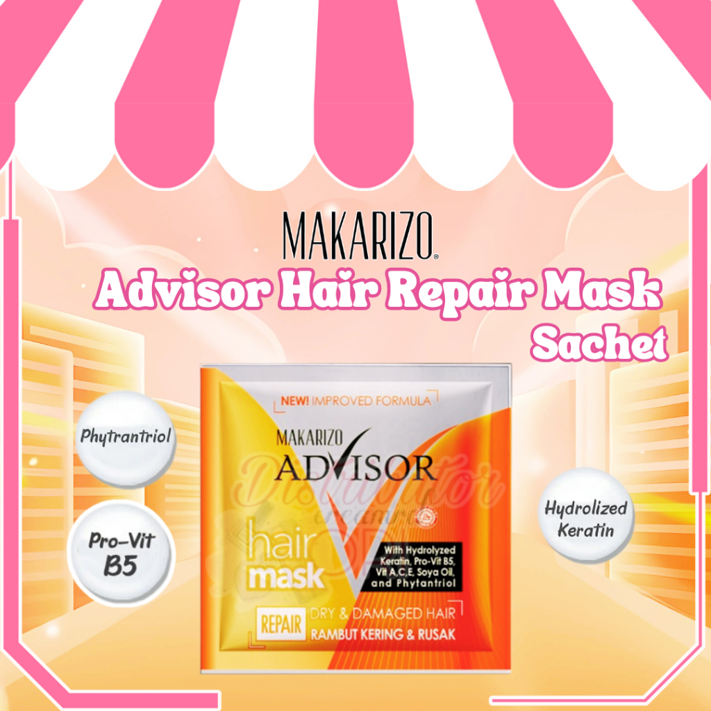 Makarizo Advisor Hair Repair Mask Sachet 15 mL / Masker Rambut Makarizo