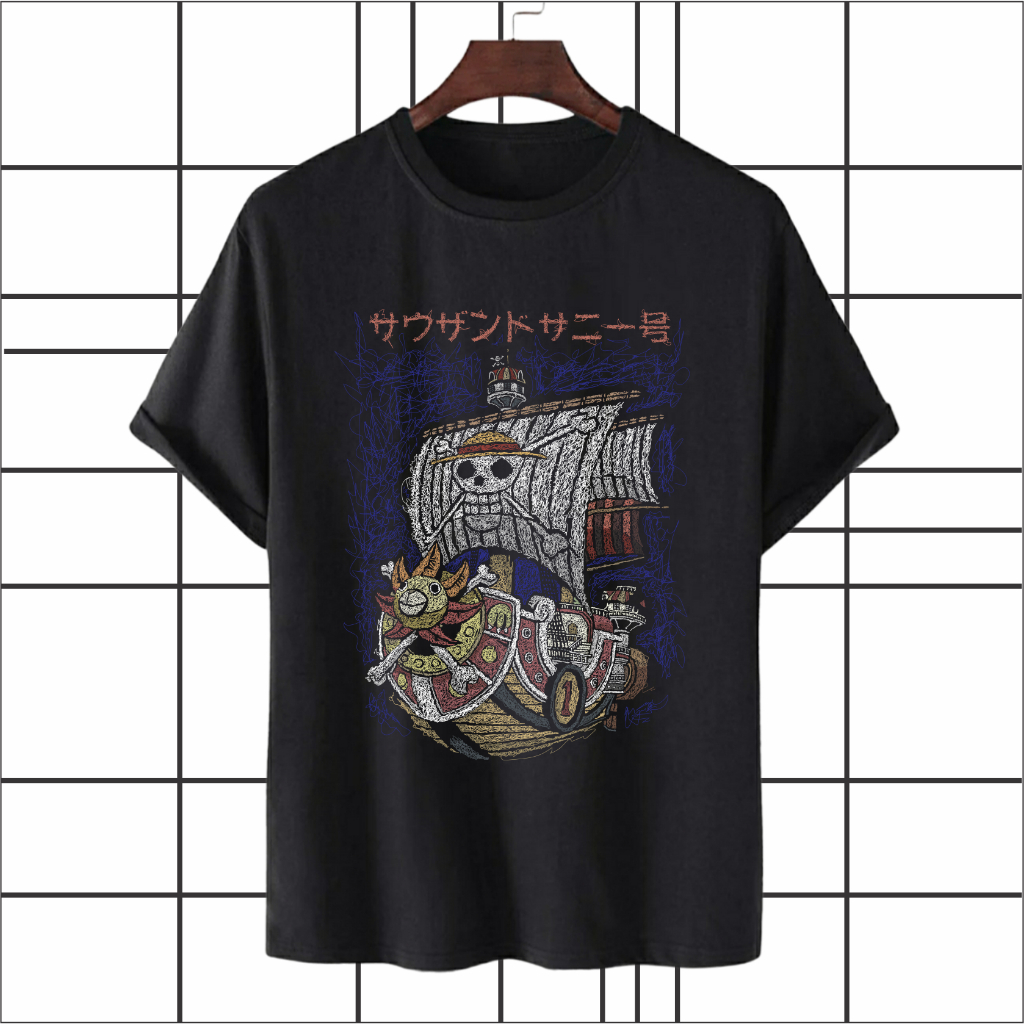 NBSC - Baju Kaos Thousand Sunny / Kaos Distro 100% Katun Combed RJ 010