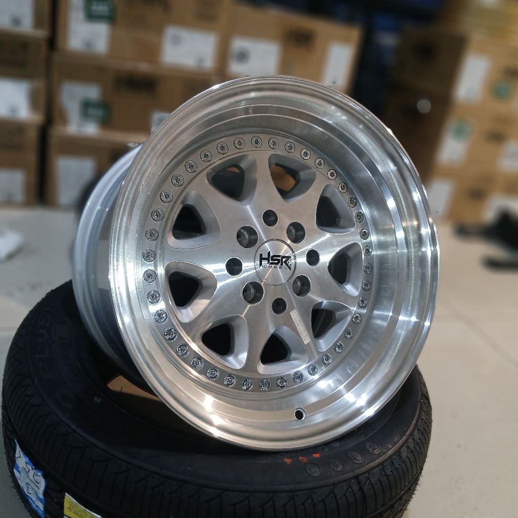 Velg mobil celong HSR Bavaria R16 Lebar 8/9 Cocok untuk Kijang Jazz Avanza Brio Dll,