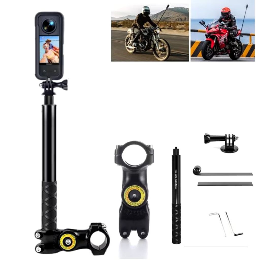 tube clamp handlebar bike cycle mount  action cam GoPro insta dji osmo