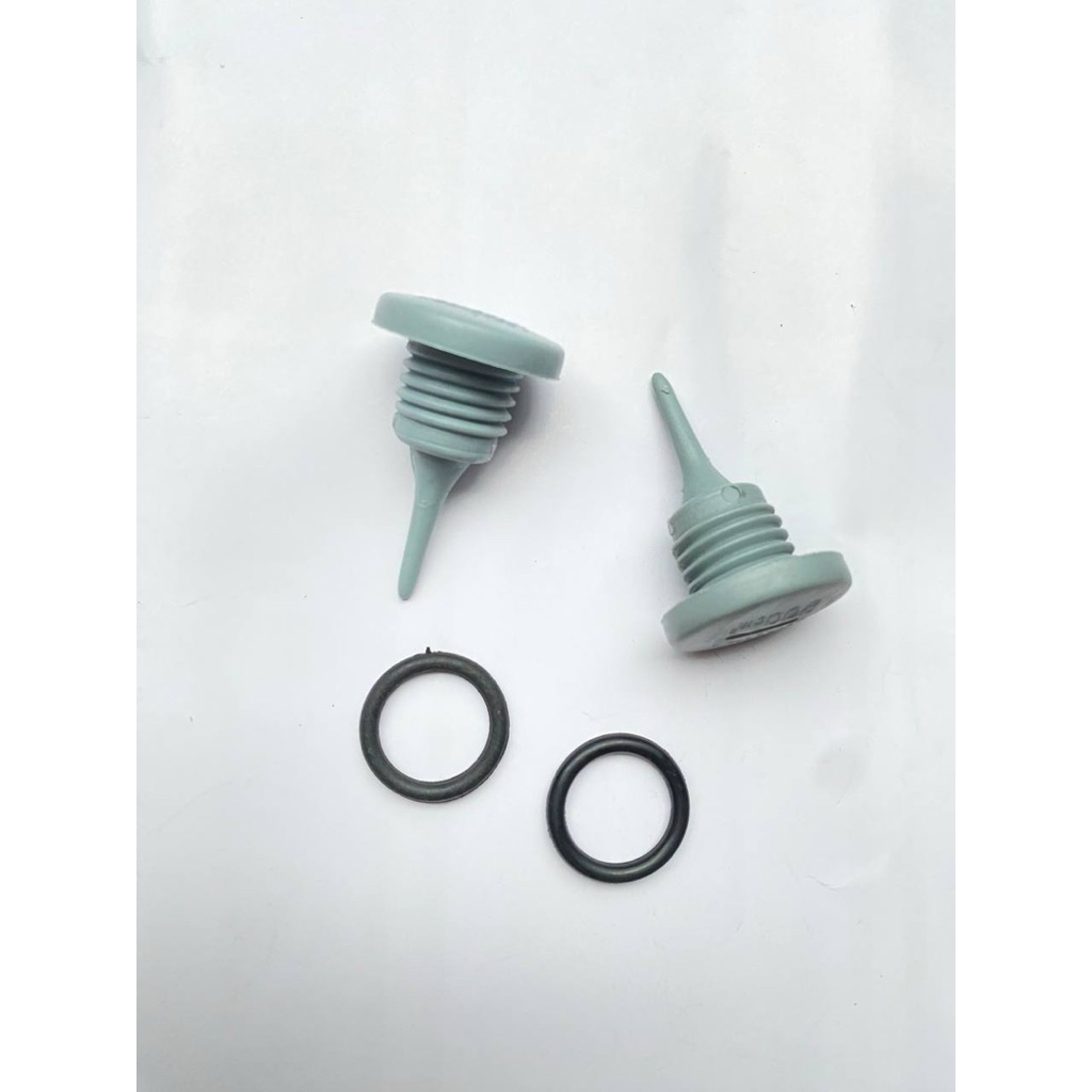 Tutup Oli Atas Mio Soul Sporty Silver + Oring - Penutup Oli Mesin Yamaha Matic Mio Soul Mio Sporty M