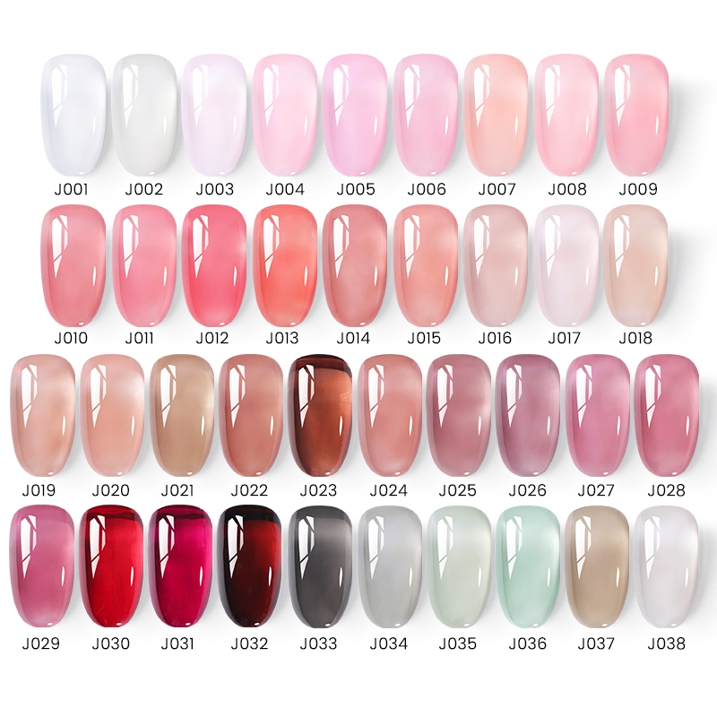 UR SUGAR Kutek Jelly Nail Art Translucent UV Gel Polish Nail Jelly Gel Polish 15ml Kutek Bening