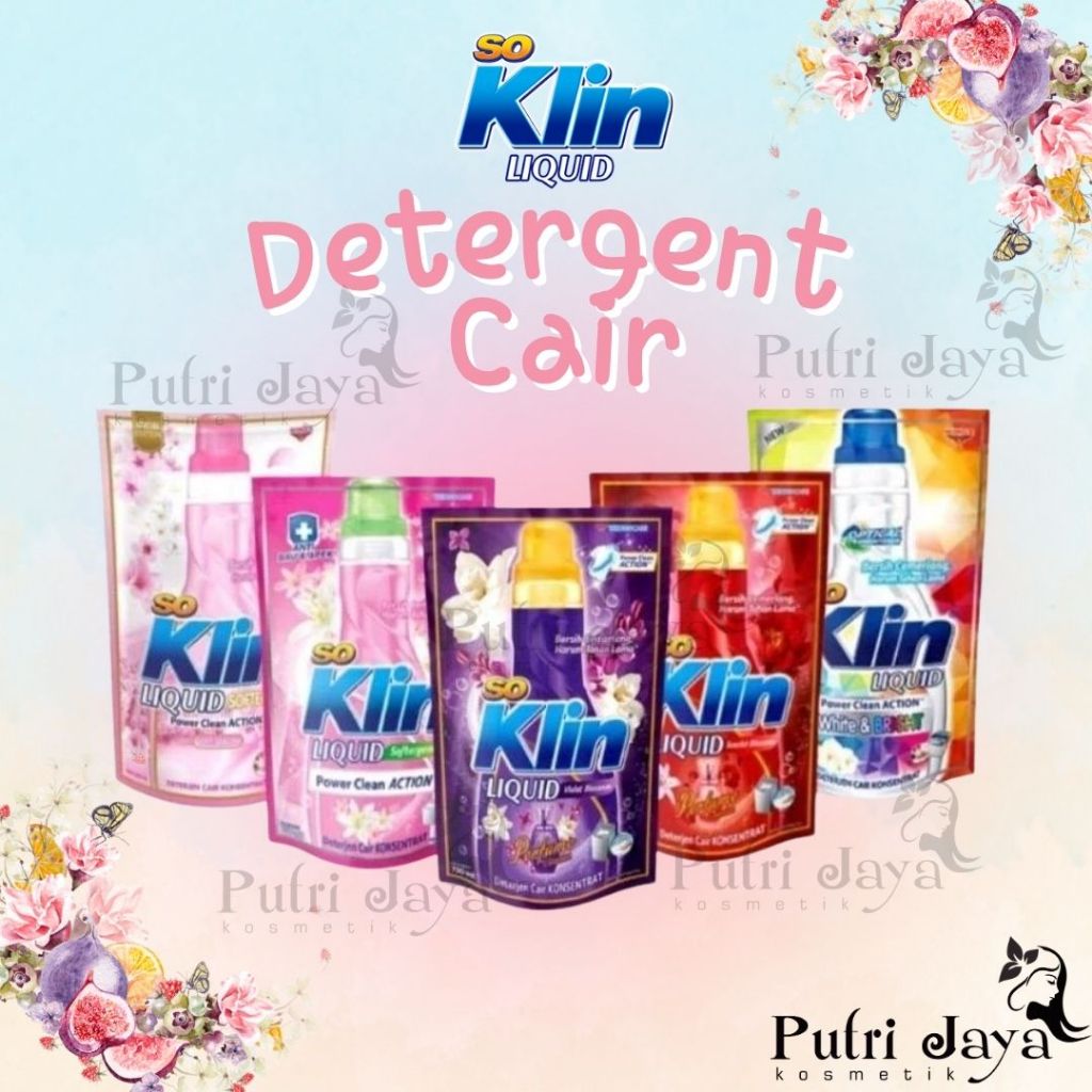 SO KLIN Liquid Detergent 250ml / 400ml / 700ml | Detergen Cair | WINGS