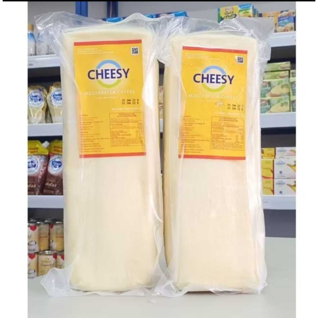 

CHEESY MOZZARELLA 2,3 KG / KEJU MOZZARELLA CHEESY ( SAMEDAY/INSTAN ONLY)