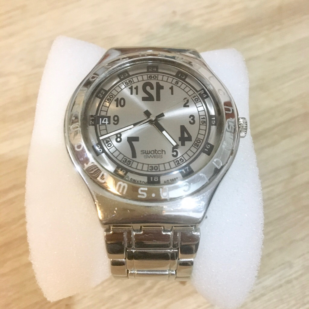 Swatch Irony Stainless “Backward” YGS401