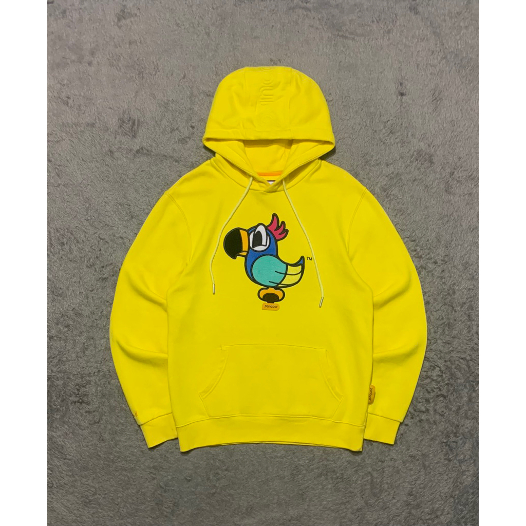 Hoodie Pancoat Pop Parrot Kuning Second Original