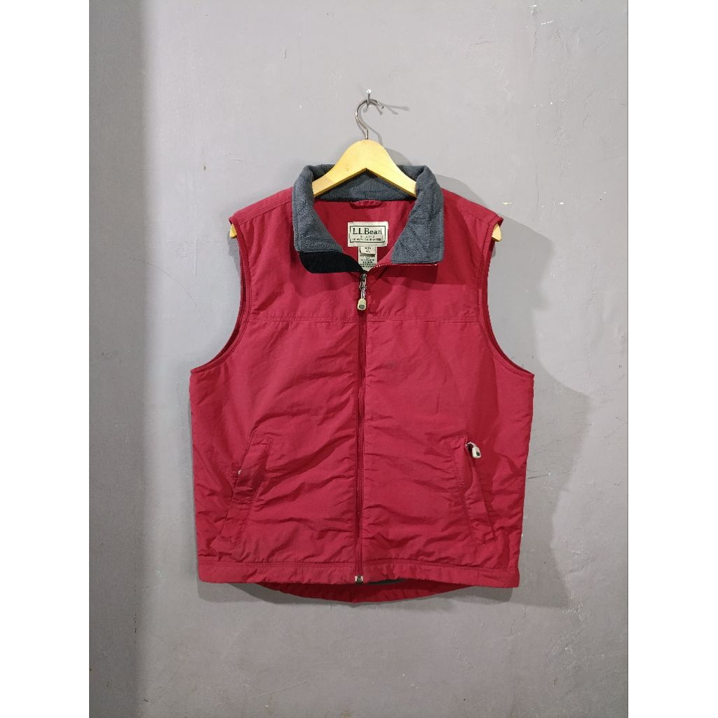 Vest LL Bean Mens Nylon Fleece