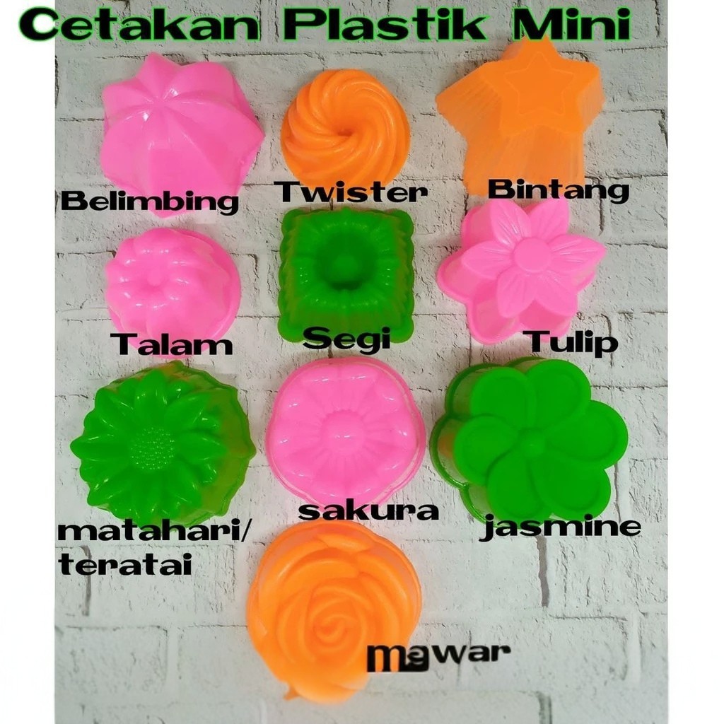 Cetakan Plastik Kue Pudding Agar Putu Ayu Bolu Cokelat MINI