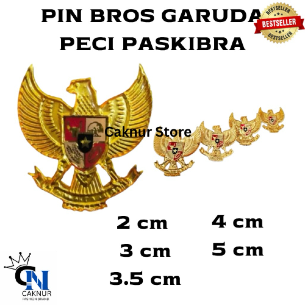 pin garuda pin bros peci paskibra