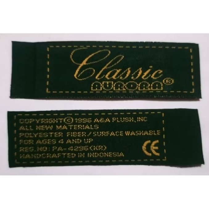 

label merek brand label (main) tag classic