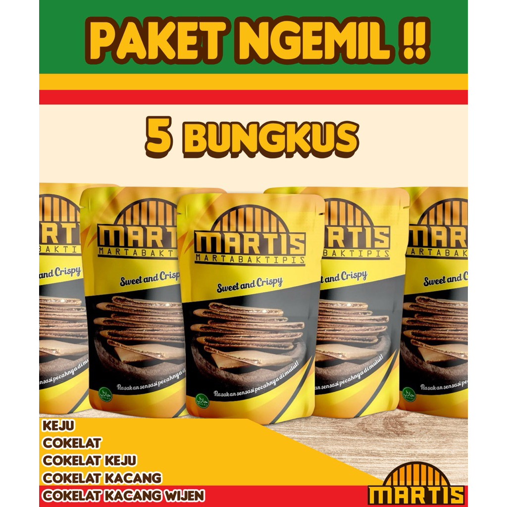

PAKET HEMAT DENGAN ALL VARIANT TOPPING , MARTABAK , TIPKER , MARTIS , BUNDLING