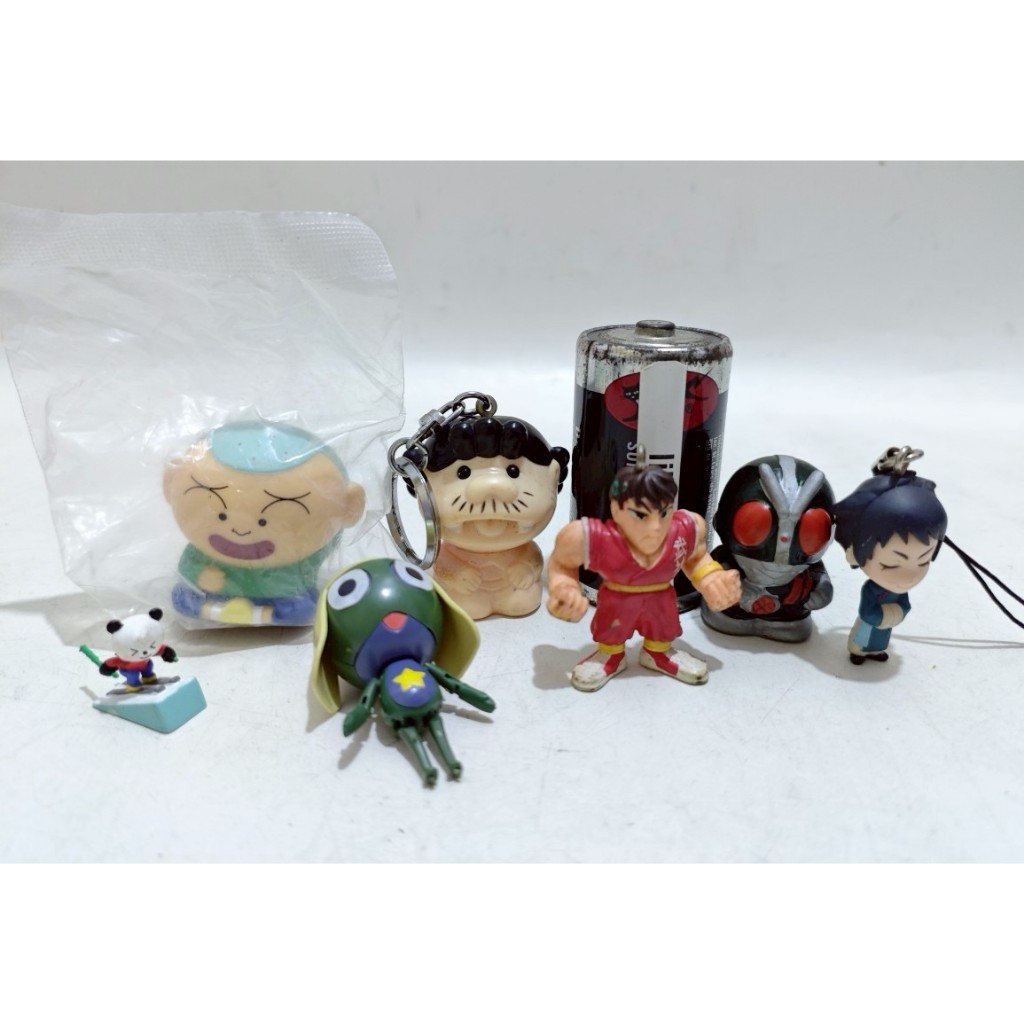 Set crayon shinchan machiboke masao shin-chan , kamen rider showa black fingerdoll soft vinyl figure