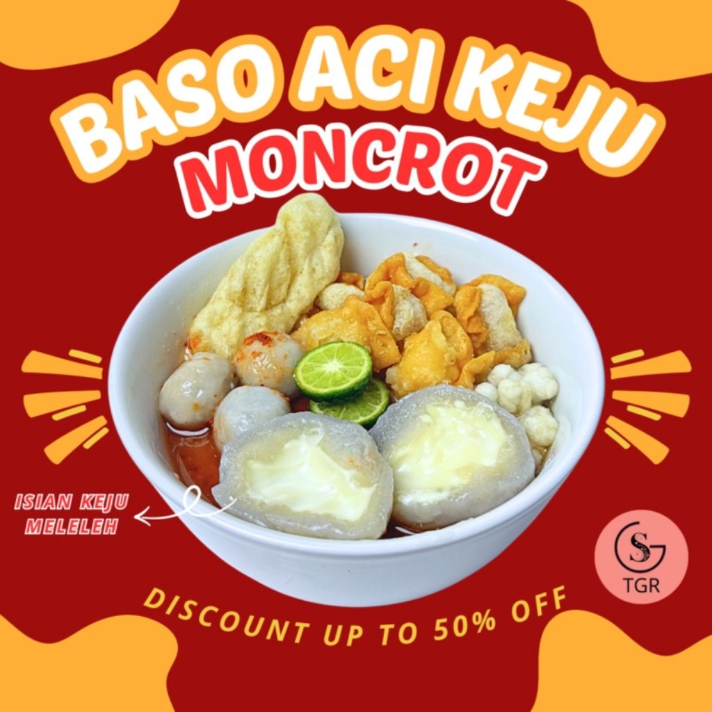 

BASO ACI KEJU MONCROT 1 BKS KEMASAN EKONOMIS HOT MELT KUAH KALDU INSTAN FOOD