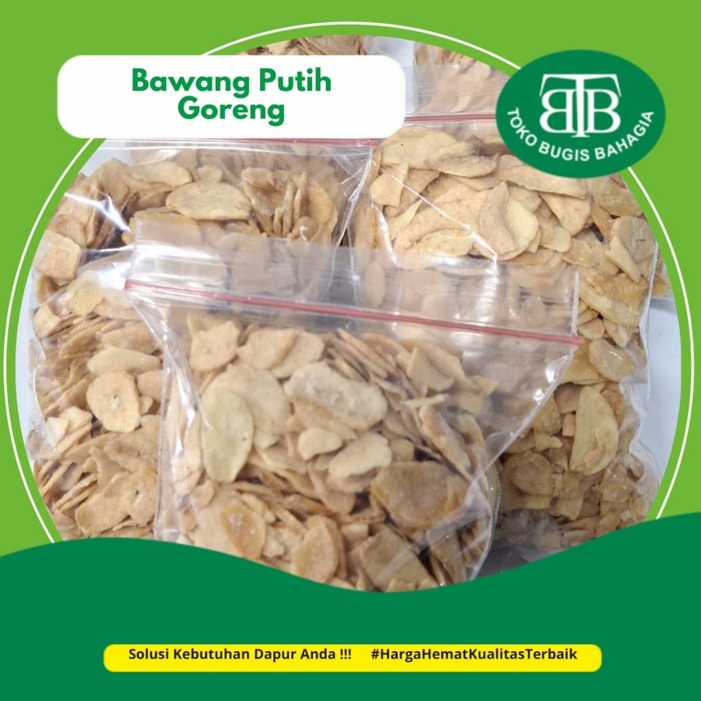 

Bawang Goreng (Putih) 100gram, murah Makassar