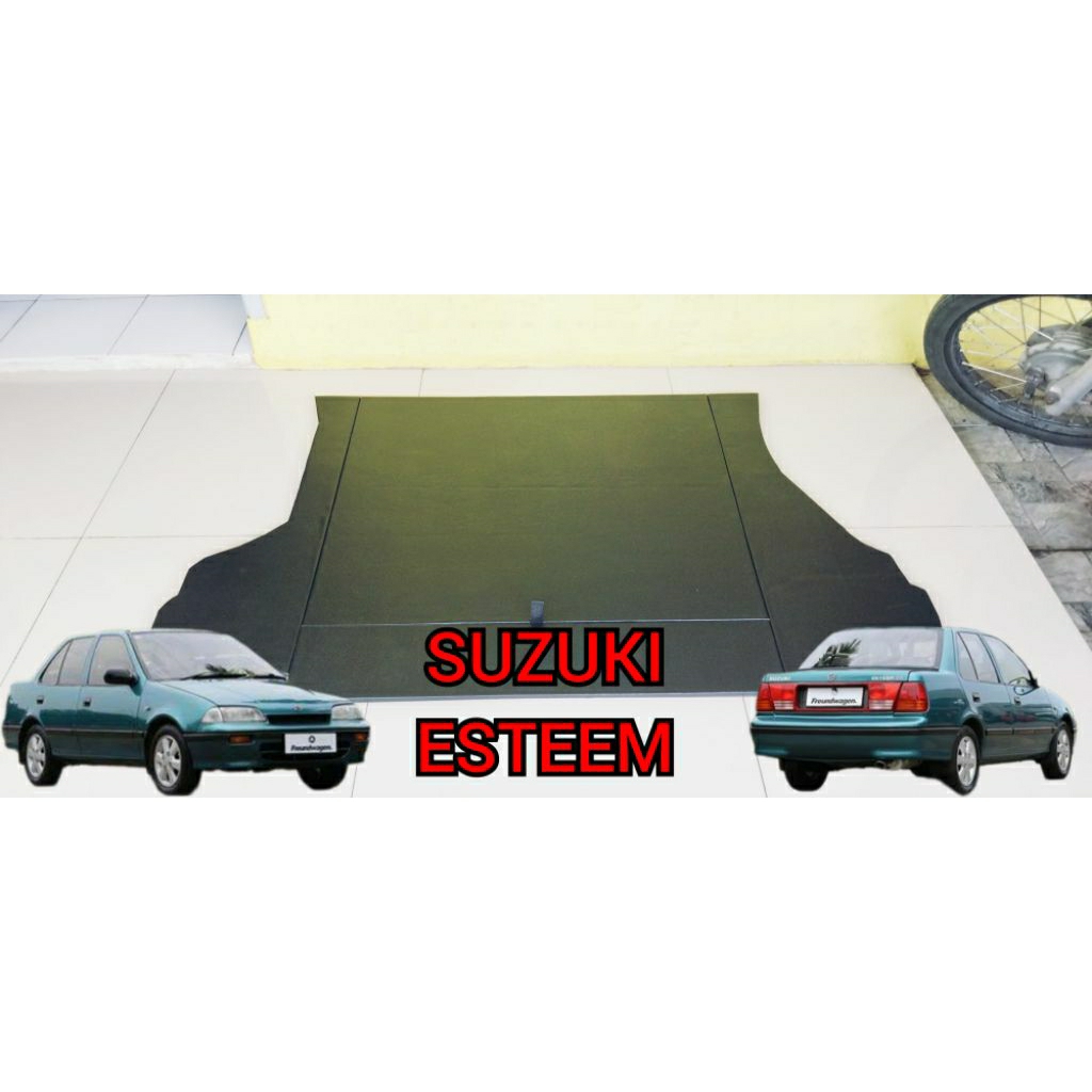tatakan bagasi suzuki esteem, tutup ban cadangan suzuki esteem, cover bagasi suzuki esteem, cover ba