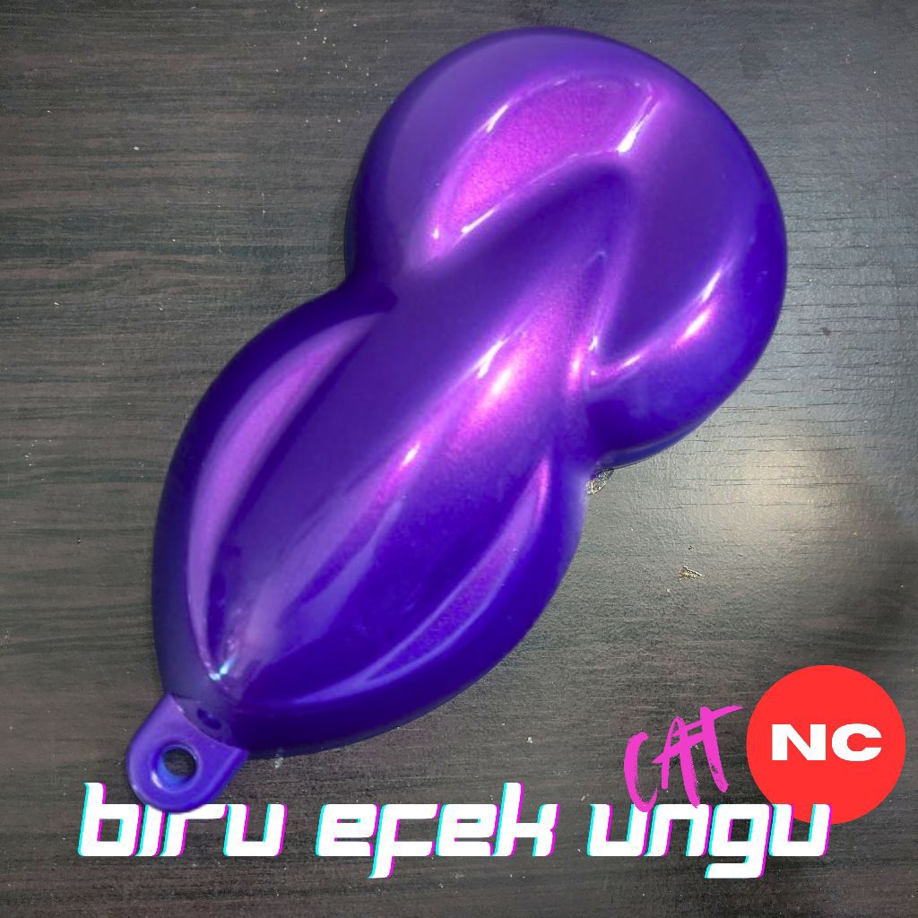Cat Biru Efek Ungu Jenis NC, Cat Biru solid & Lembayung Ungu Cat untuk Body Motor Mobil Cat Duco NC