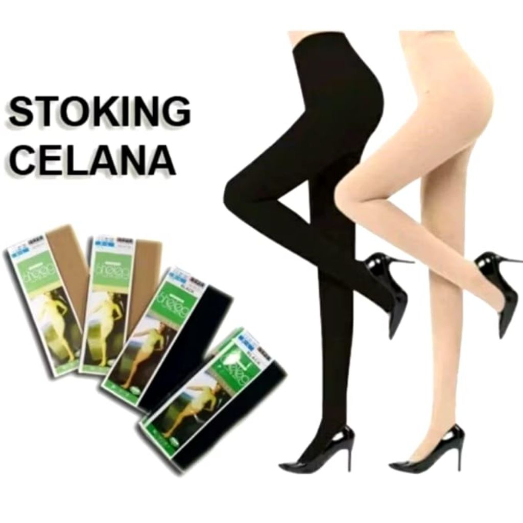 MORYMONY - Stocking celana warna kulit tipis wanita dewasa transparan SHELEG