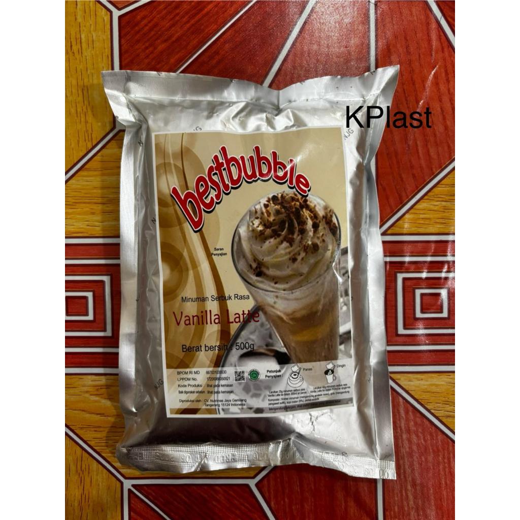

Minuman Serbuk Rasa Vanilla Latte Bestbubble 500 gram