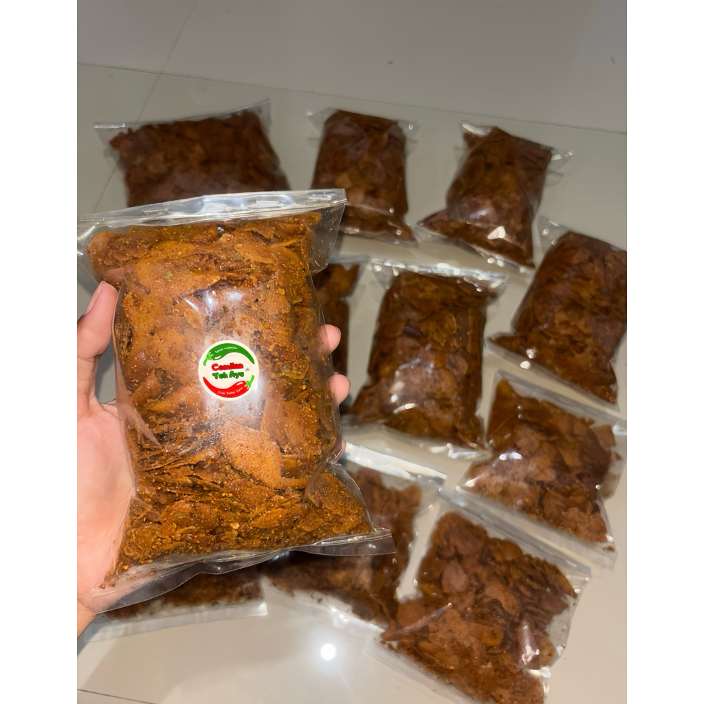 

200gr Moring pedas | Molring pedas | Cimol kering pedas | Cemilan pedas