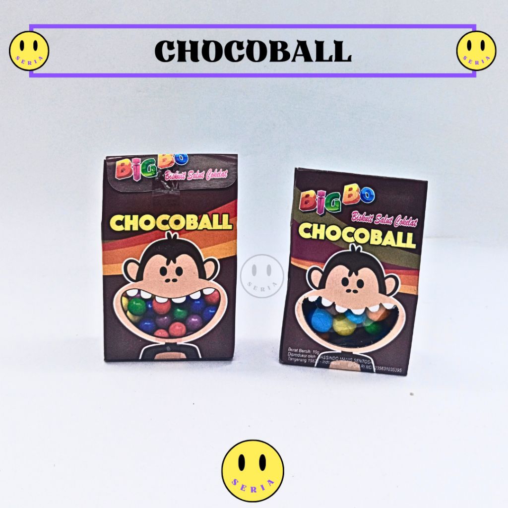 

Chocoball bigbo isi 12 pcs biskuit berlapis coklat salut snack enak