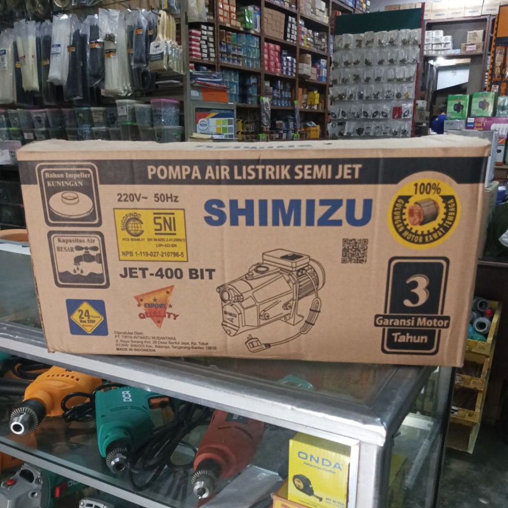 Shimizu Jet-400 Bit pompa air listrik Shimizu jet 400 bit