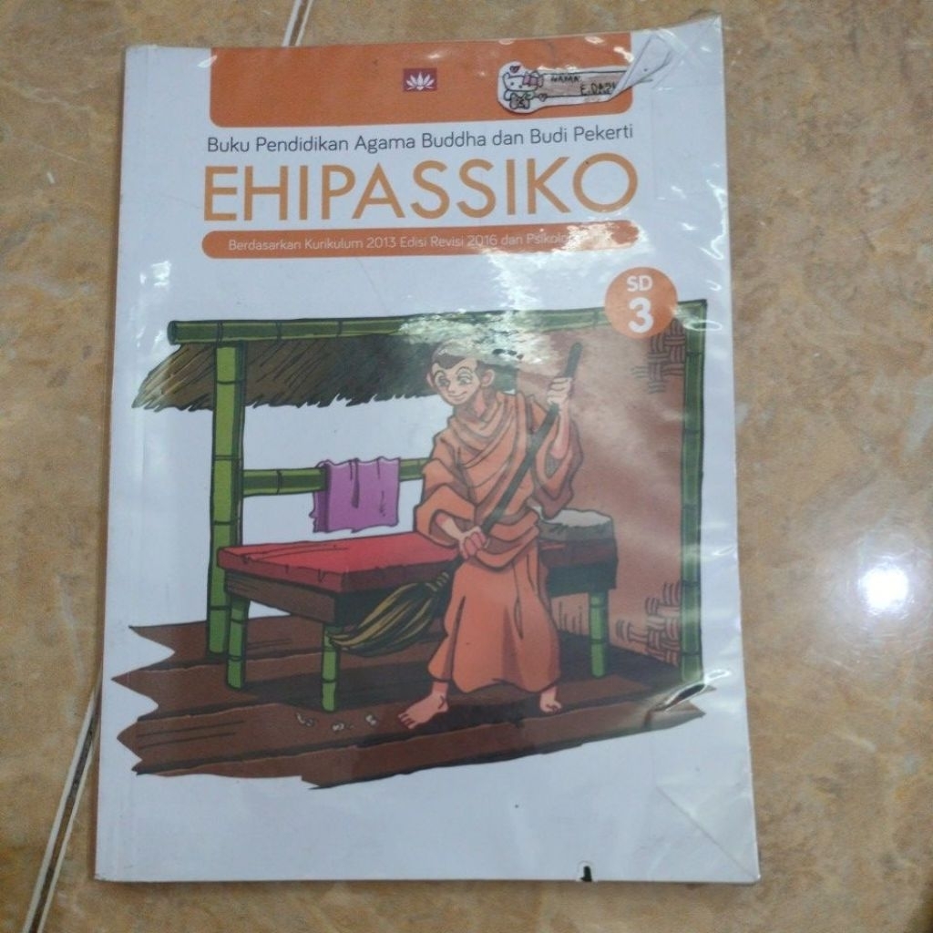 Buku Agama Buddha Ehipassiko kelas 3 SD