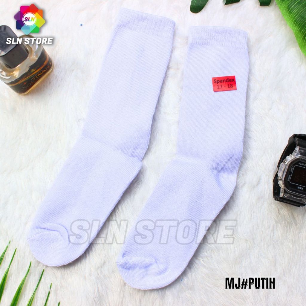 KAOS KAKI SEKOLAH MJ PUTIH POLOS PILIH UKURAN (UNISEX) ANAK PEREMPUAN LAKI-LAKI