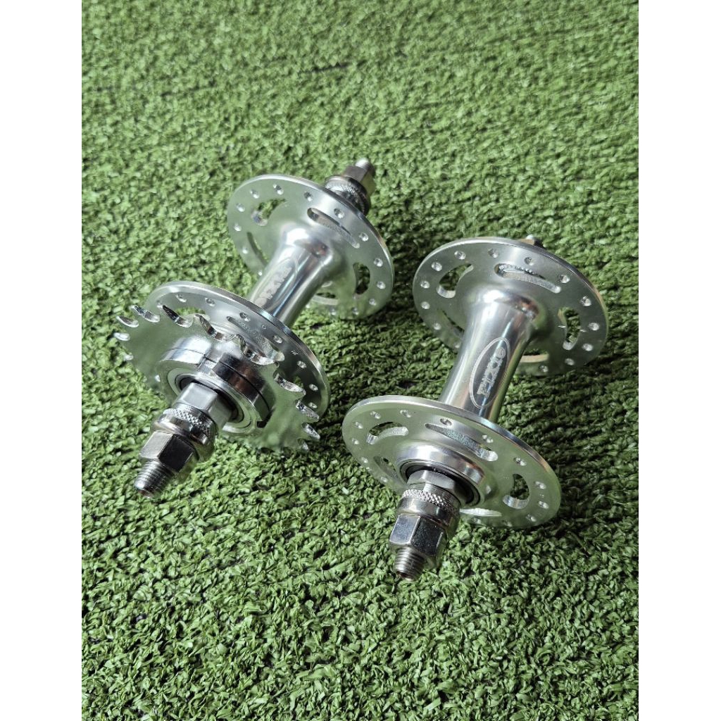 Hub Freehub FIXIE Novatec 32 Hole Bearing Ulir Cog Lockring Loncer Silver Taiwan New