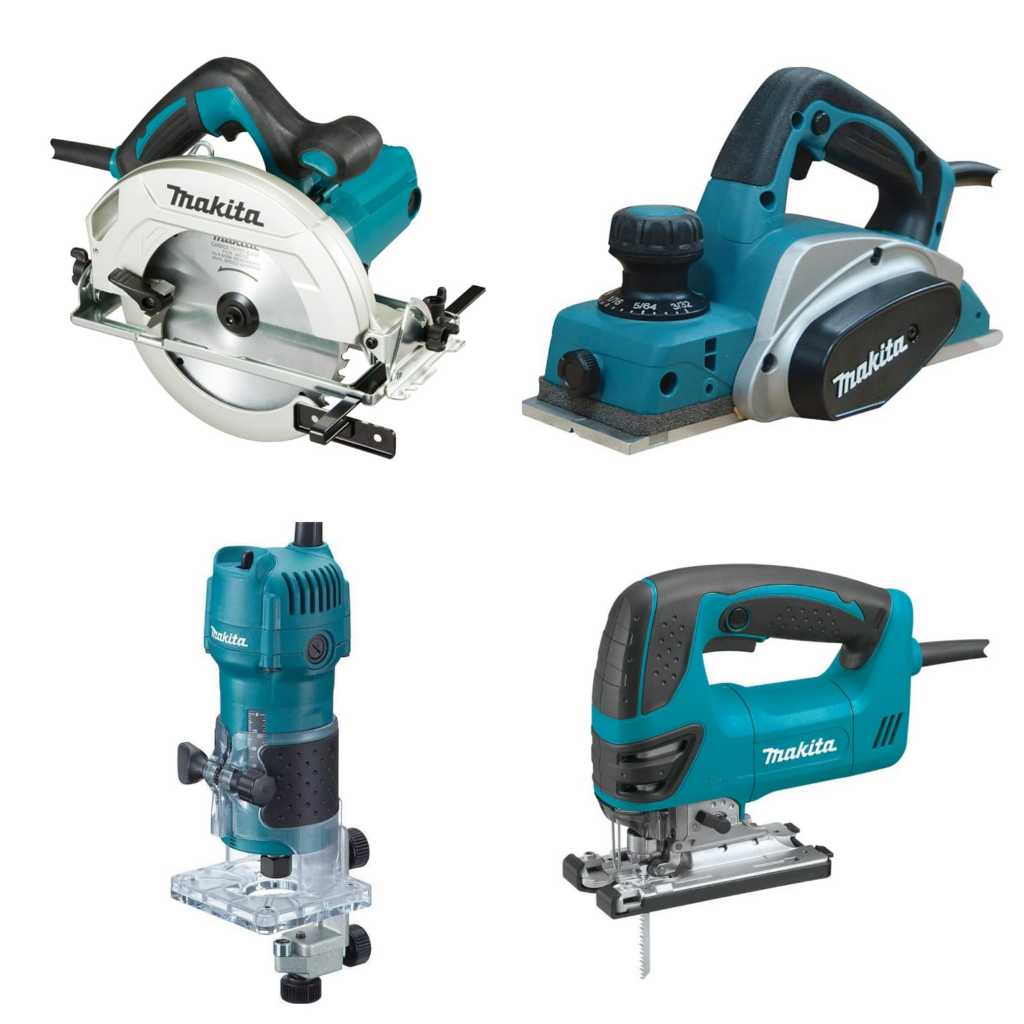 PROMO PAKET TUKANG KAYU  Mesin CIRCULAR SAW + Mesin Gerinda + Mesin Bor 10mm + Mesin Planner / Serut