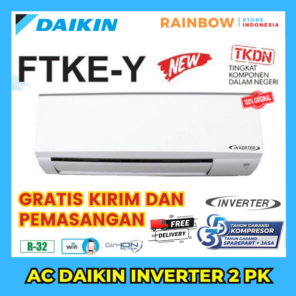 AC DAIKIN INVERTER 2 PK - FTKE50Y R32