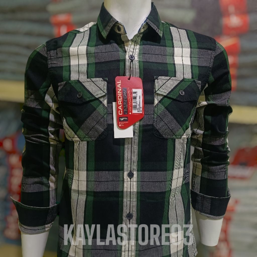 KEMEJA CARDINAL JEANS ORIGINAL LENGAN PANJANG