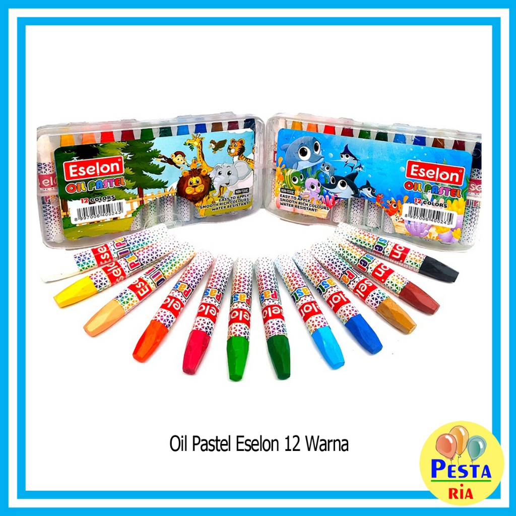 

Murah!! Crayon pastel 12 warna, oil pastel, krayon 12 warna, krayon mewarnai