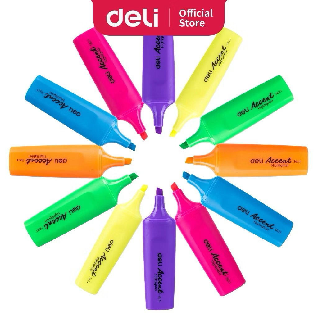 

Deli Highlighter Warna Terang dan nyata tahan lama / Stabilo Deli