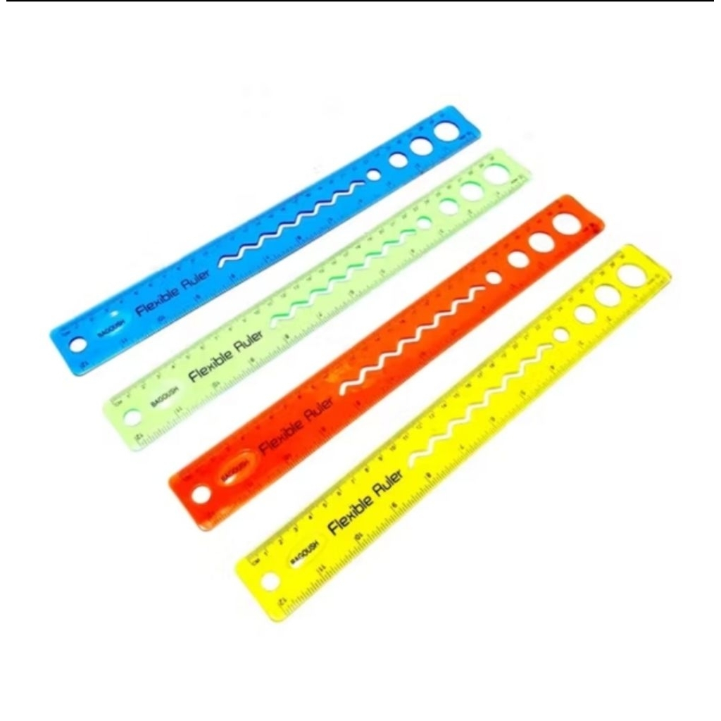 

1 Pcs Penggaris lentur squeezy RR-SQ672 warna/peralatan sekolah