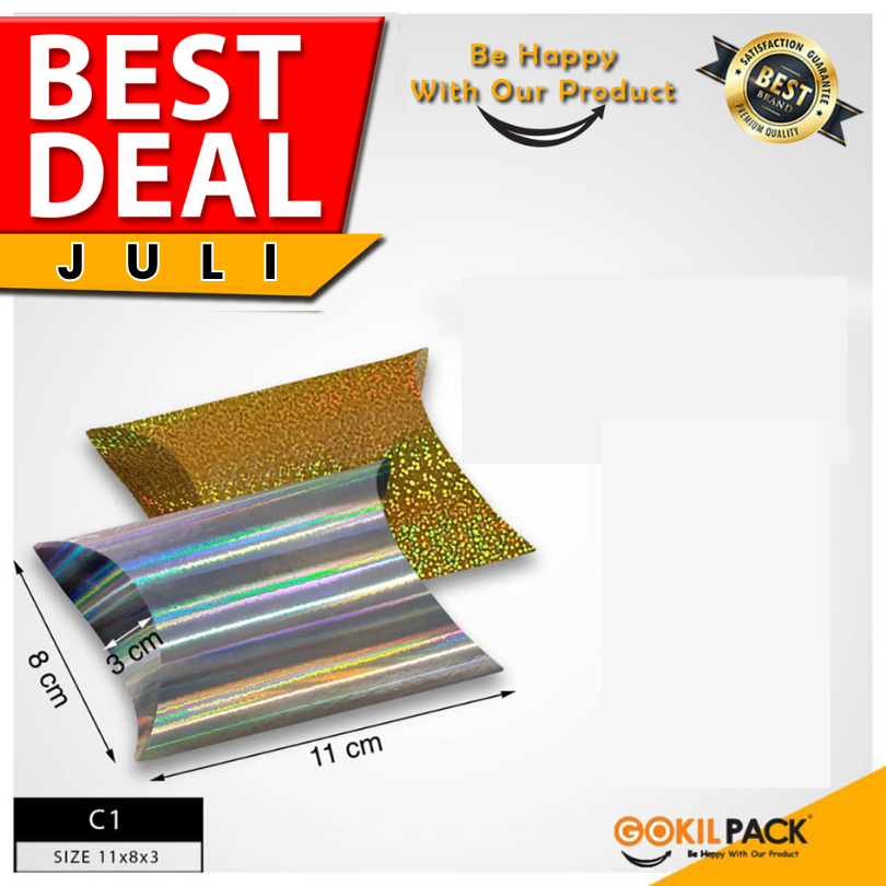 

Pillow Box | Kotak Pillow | Kotak Hadiah | Kotak Souvenir | Murah 11x8x3 I C1