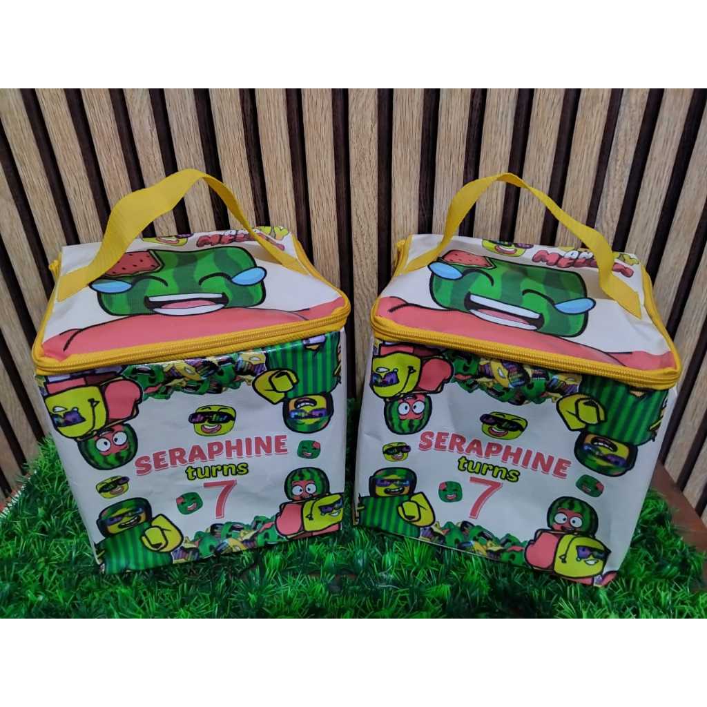 

TAS ULANG TAHUN KUBUS TEMA SUNNY MELON