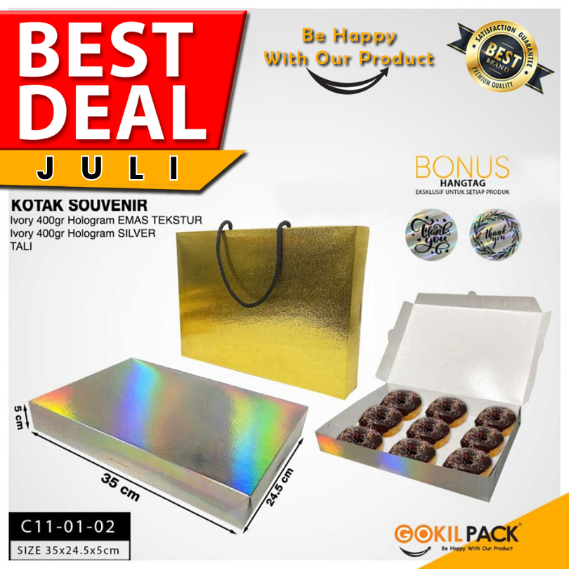 

Kotak Kue|Hologram|Donat|Cemilan|Cake|Kado|Dus|Murah|Box|Packaging|C11