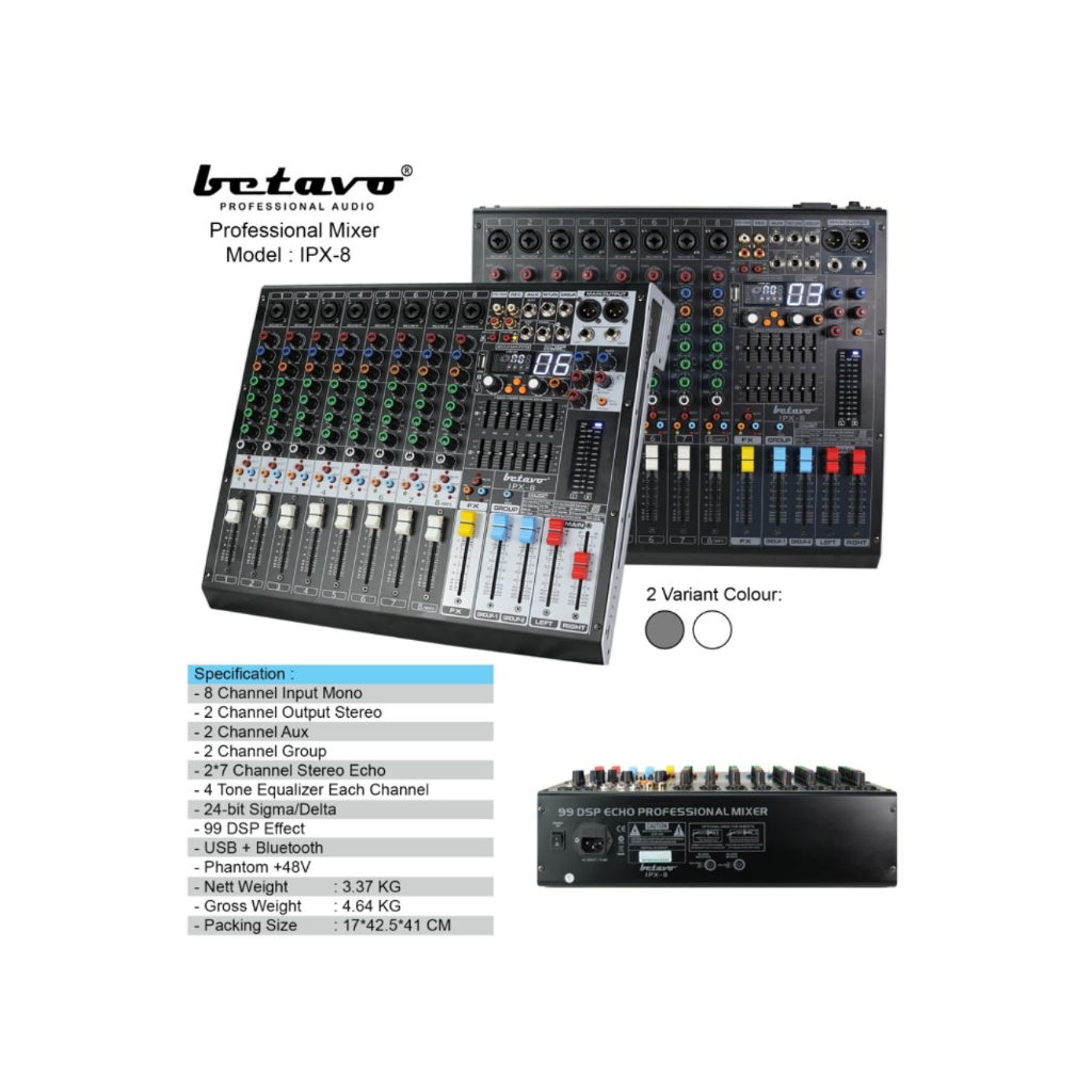 Mixer Audio 8 channel MIXER BETAVO IPX-8 original
