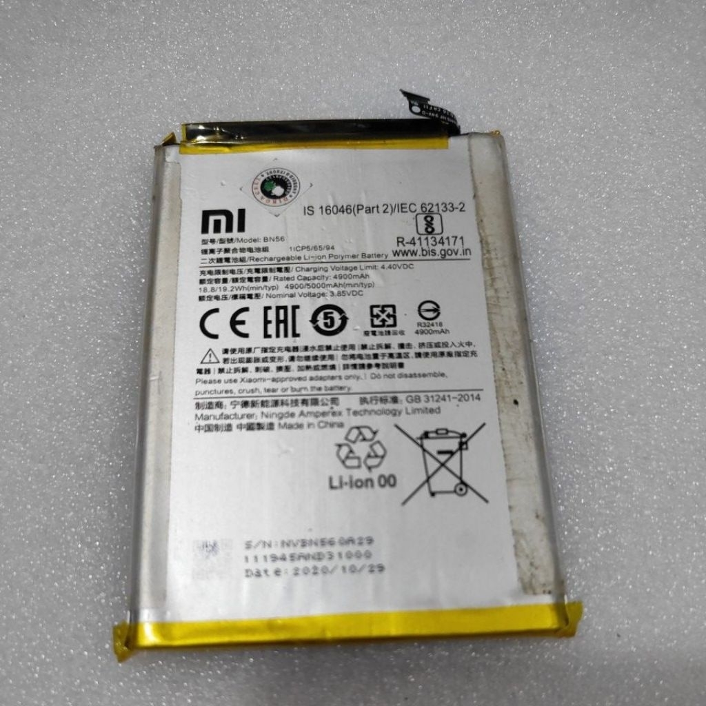 BATRE REDMI BN56/BN-56 ORI COPOTAN