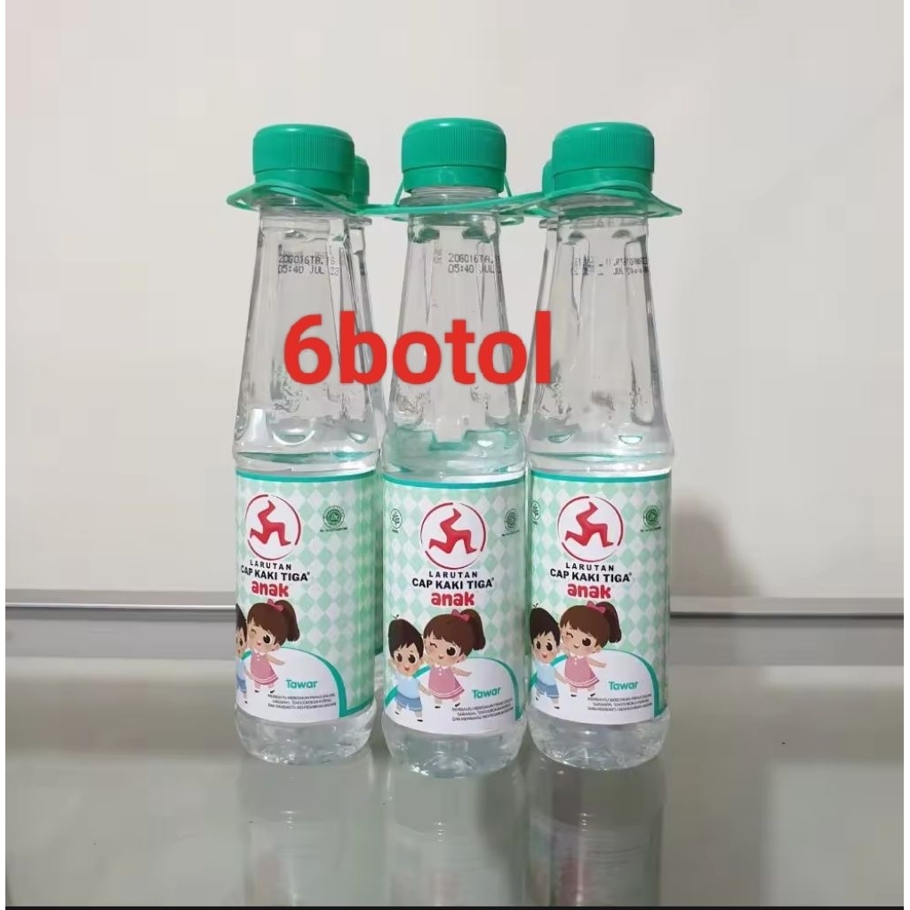 

Larutan kakitiga anak 200ml paket 6 botol