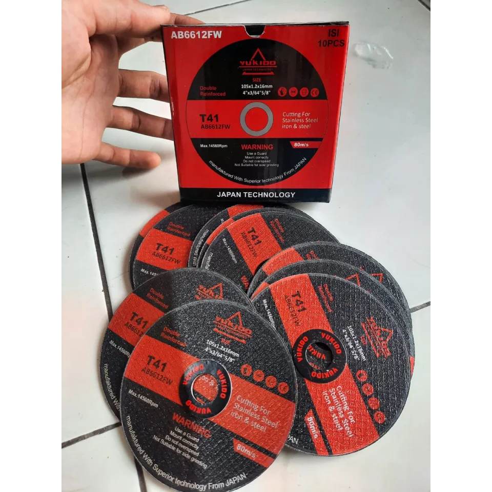 Mata gerinda YUKIDO potong besi Batu gerinda WD 4in