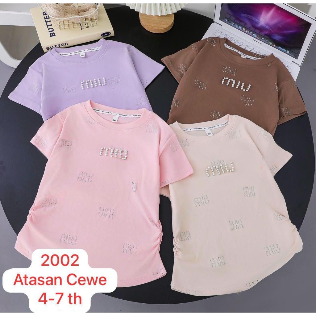 Atasan Crop Anak Perempuan | 2 - 6 Tahun