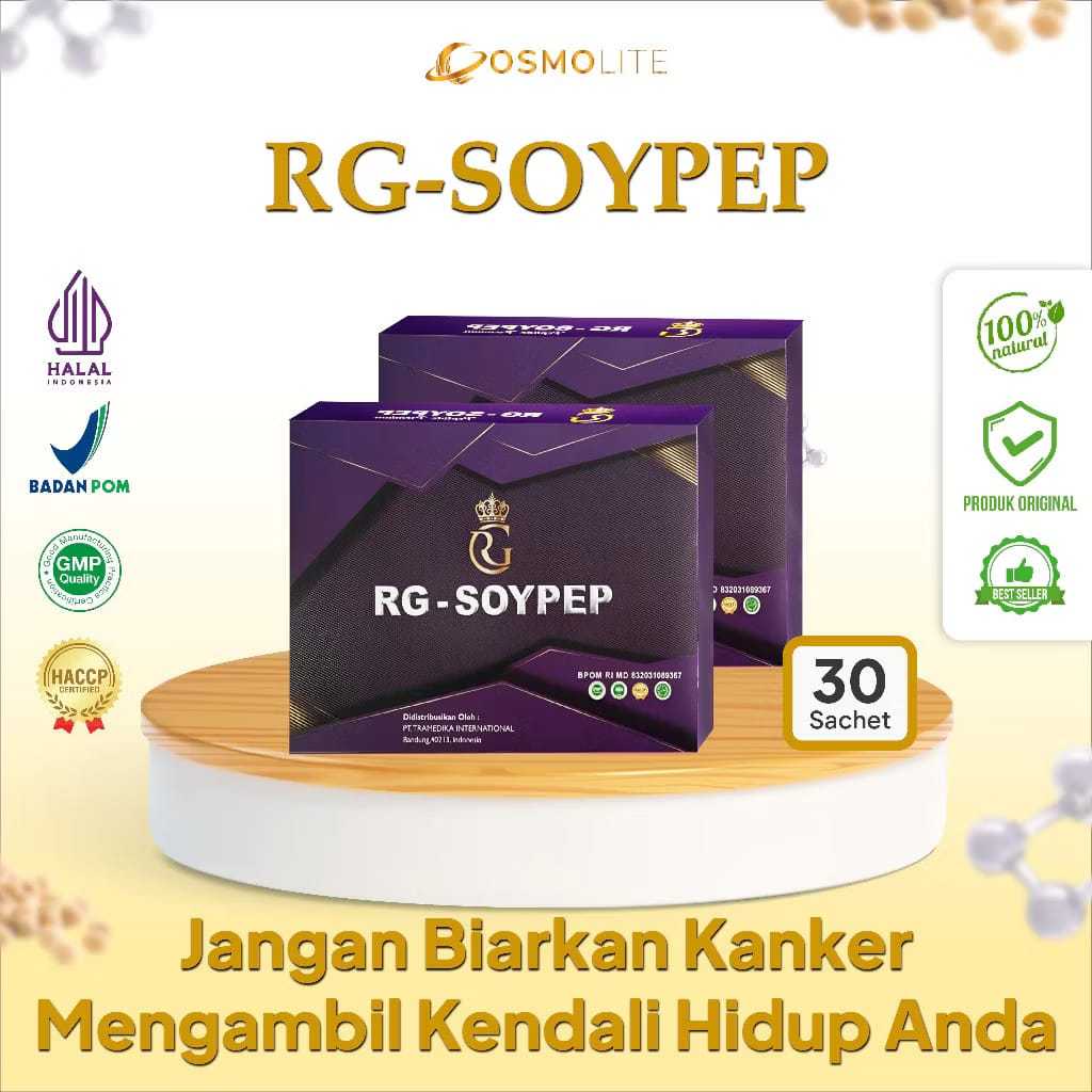 PAKET HEMAT.  RG SOYPEP ORIGINAL  By Ratu givana Premium peptide Ampuh mengatasi kangker dan stroke