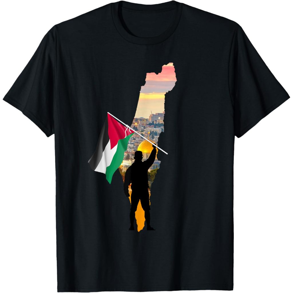 Palestine Map Flag-Free Palestine T-Shirt